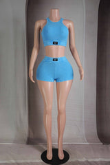 Ribbed Mineral Shorts Set