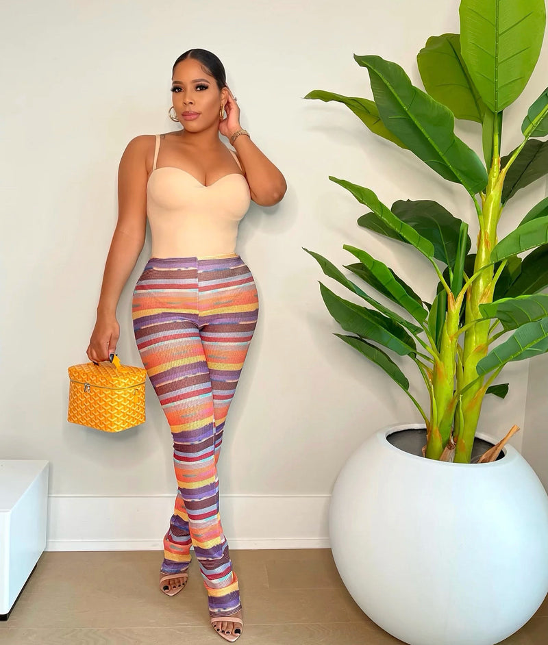 Knitted Extra Long Pant