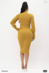 Ribbed Sweater Dress