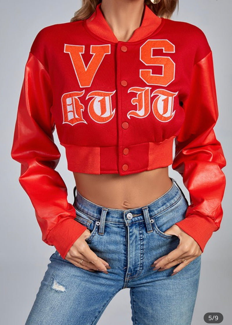 Crop Bomber Jacket
