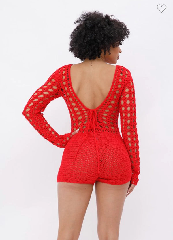 Rick’s Cafe Romper (Red)