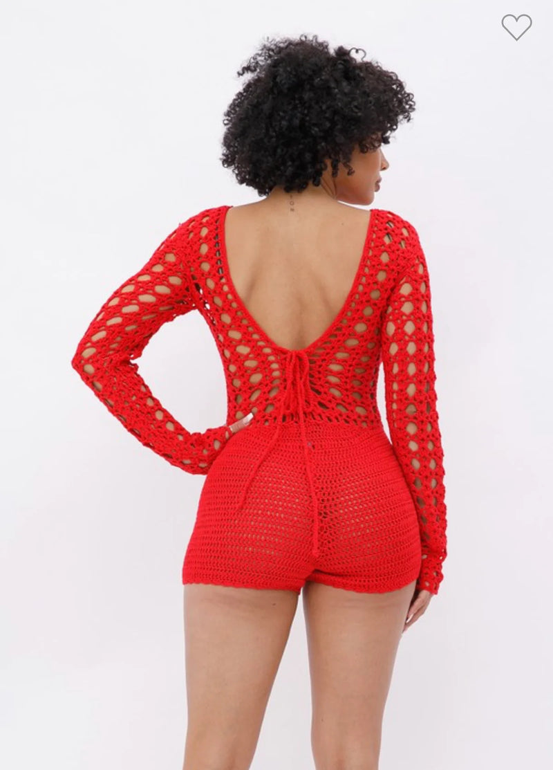 Rick’s Cafe Romper (Red)