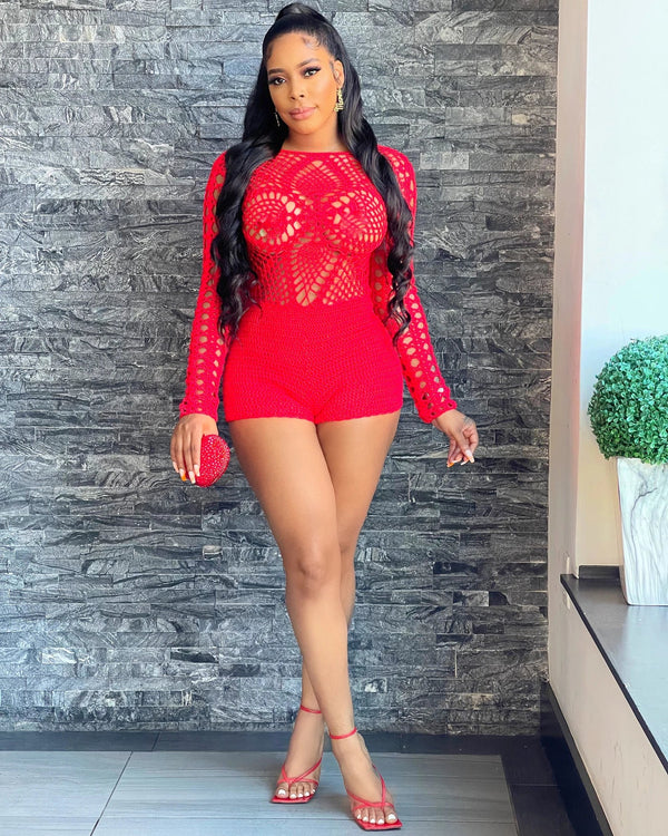 Rick’s Cafe Romper (Red)
