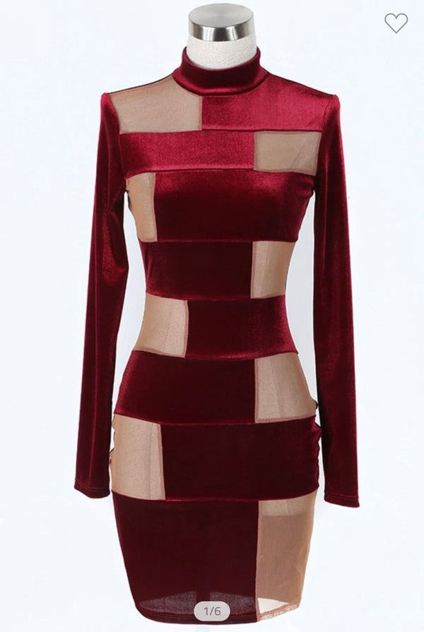 Red Velvet Dress