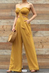 Daisy Pant Set (Mustard)