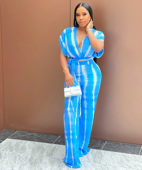 Bali Wrap Set (Blue)