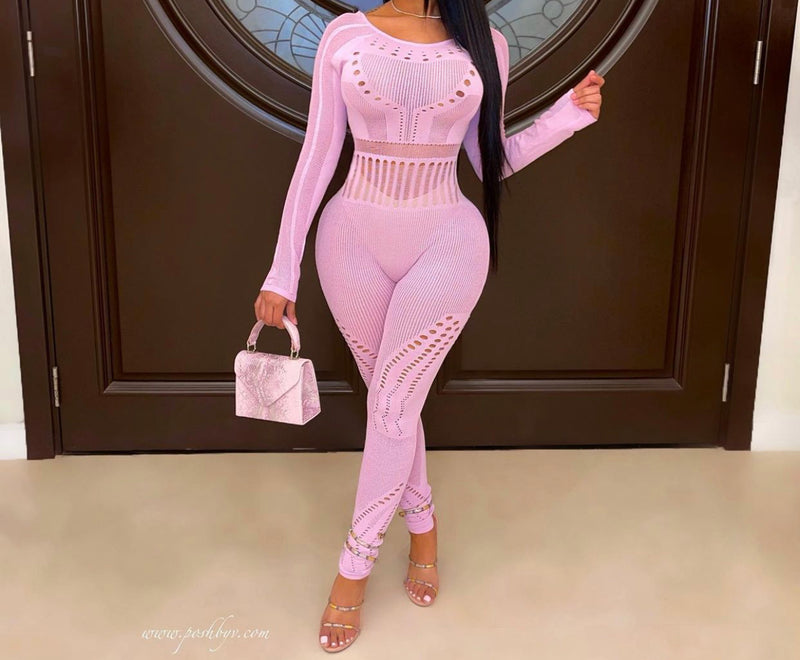 Cara Jumpsuit (Lavender)