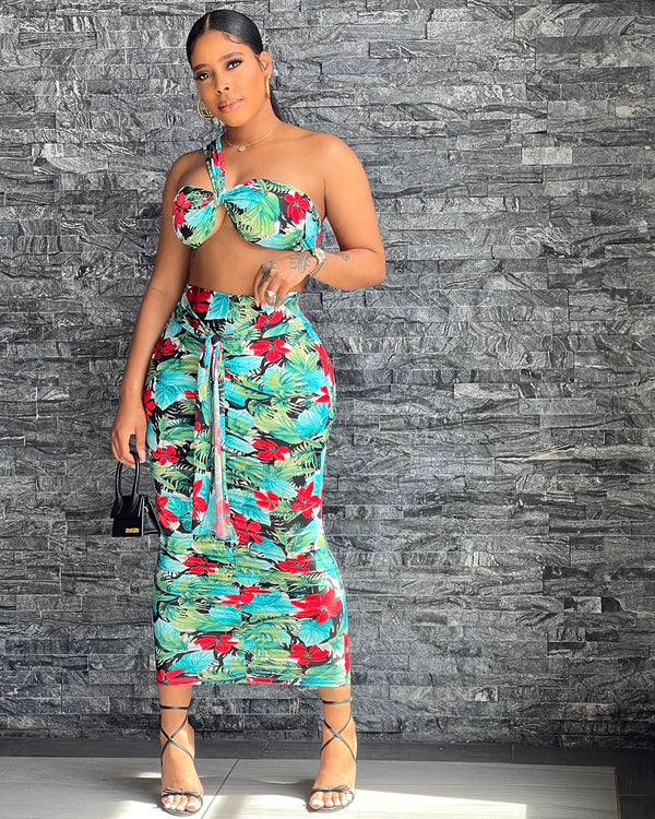 Rose Skirt Set