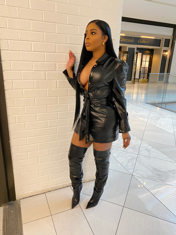 Black Shirt Dress