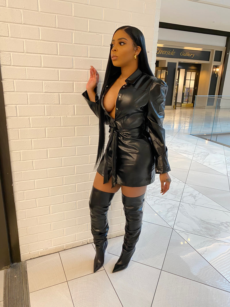 Black Shirt Dress