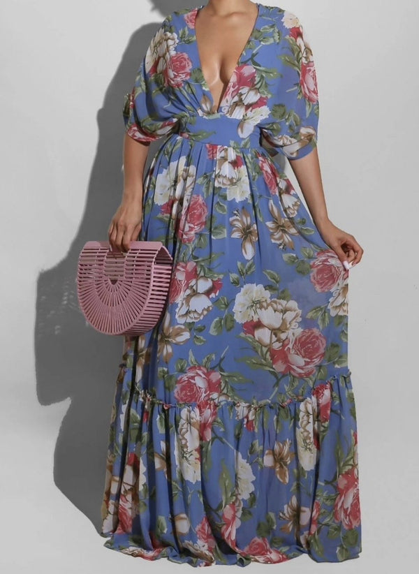 Flower Bomb Maxi (Blue)