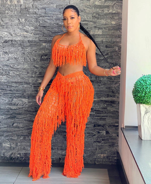 Giving Body Fringe Set (Orange)