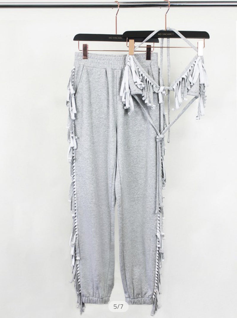 Fringe Jogger Set