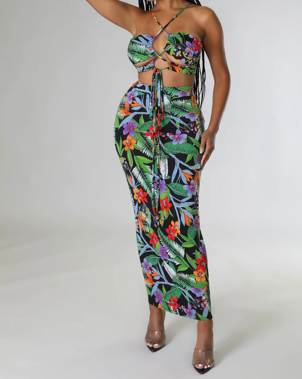 Flora Skirt Set