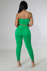 Ruched Leggings Set