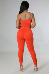 Ruched Leggings Set