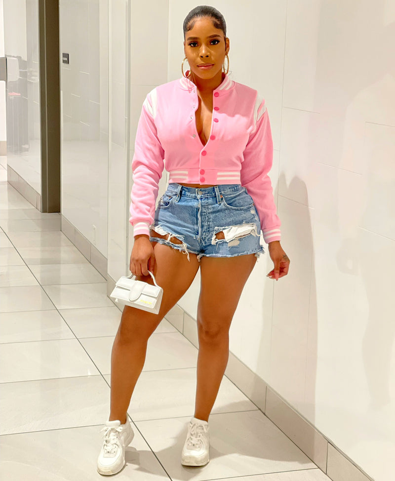 Varsity Jacket (Pink)