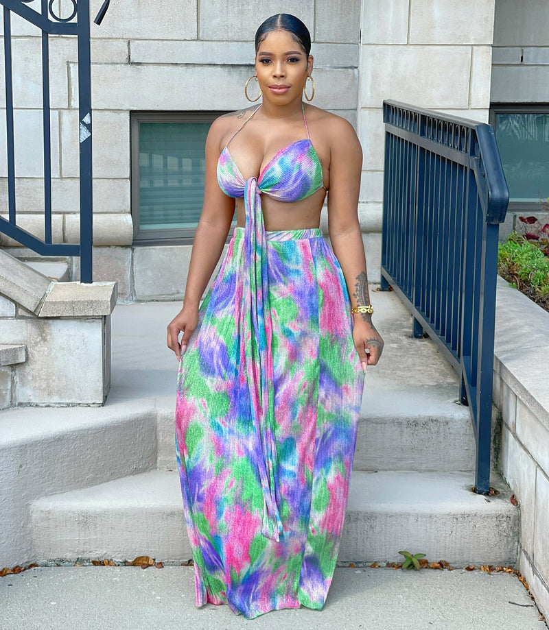Glow Bae Skirt Set