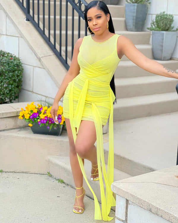 Feeling Fine Dress (Yellow)