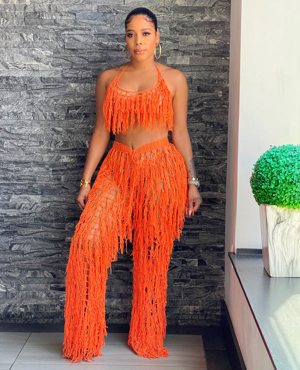 Giving Body Fringe Set (Orange)