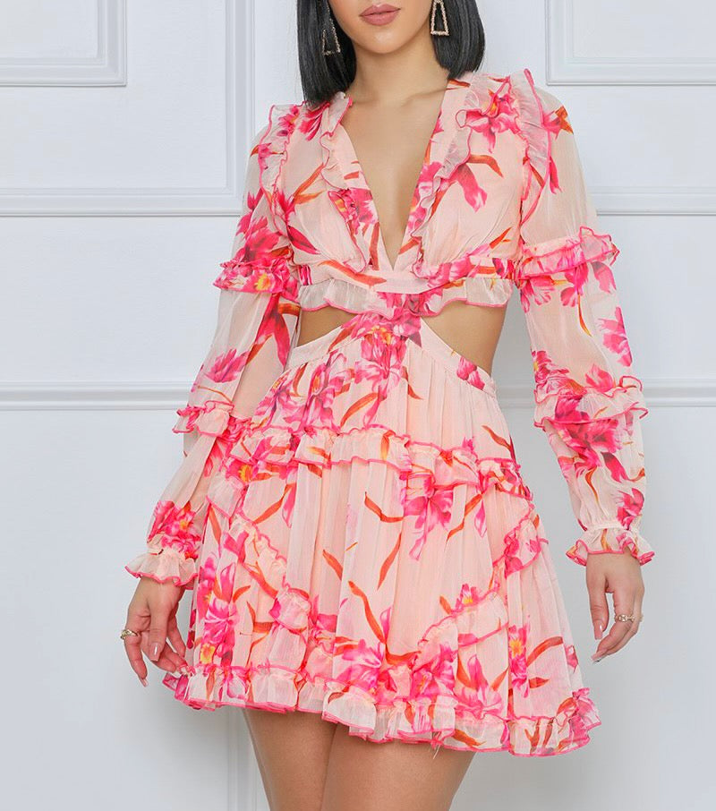 In The Moment Floral Dress