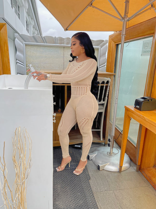 Cara Jumpsuit (Nude)