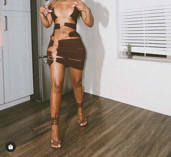Kiki Dress (Brown)