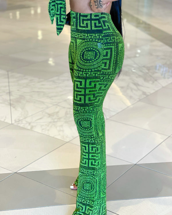 Money Green Pant Set