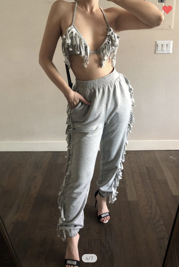 Fringe Jogger Set