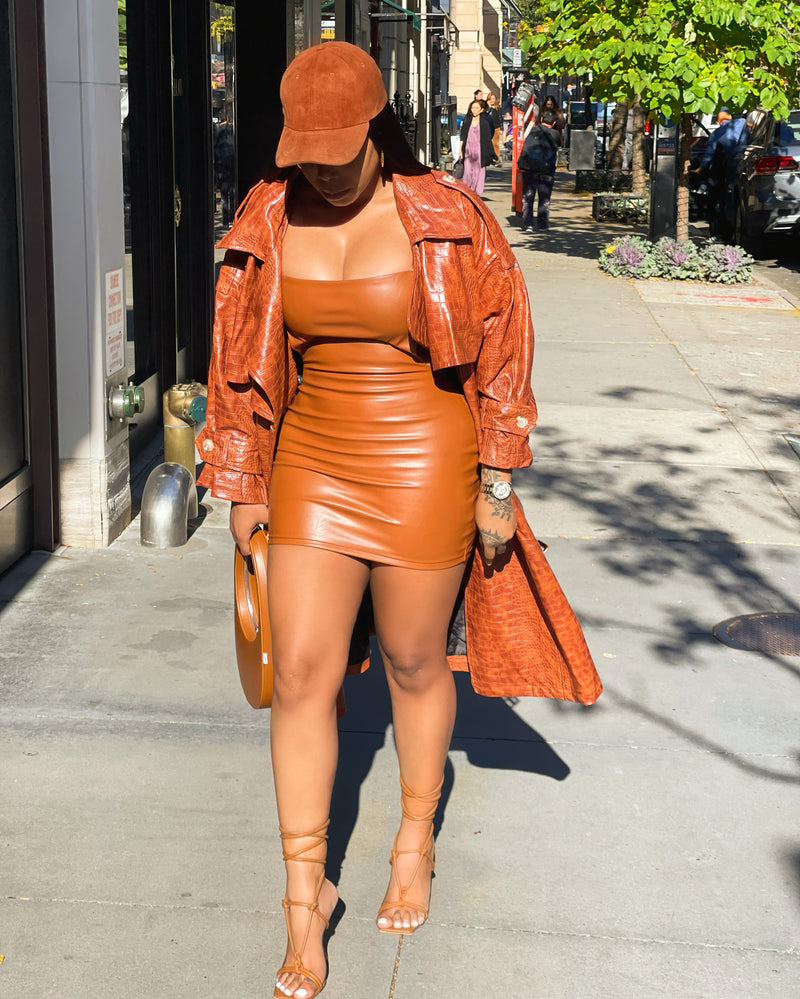 Copper Mini Dress