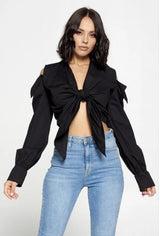 Uncuffed Top (Black)