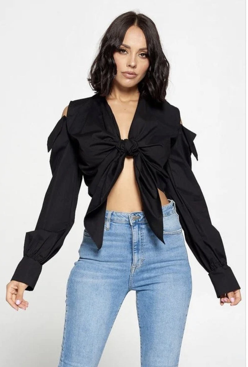 Uncuffed Top (Black)