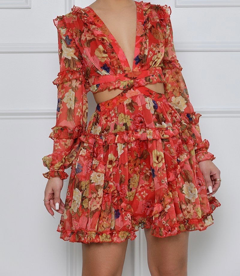 In The Moment Floral Dress