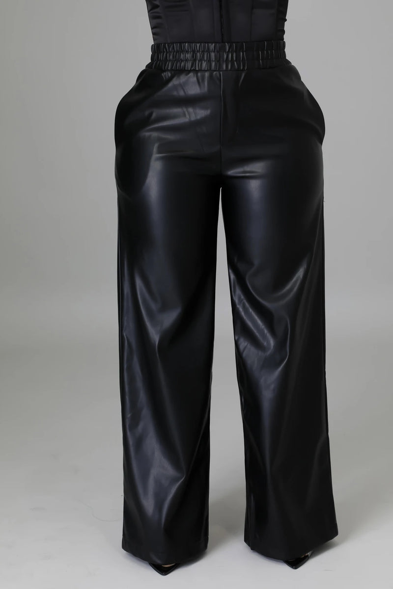 Rouge Leather Pant