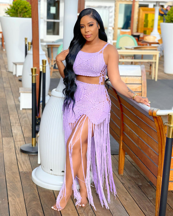 Tulum Skirt Set (Lavender)