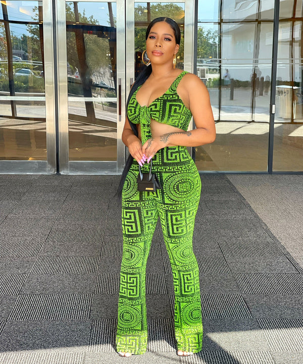 Money Green Pant Set