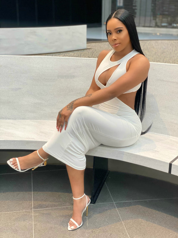 In Your Feelings Dress (White)